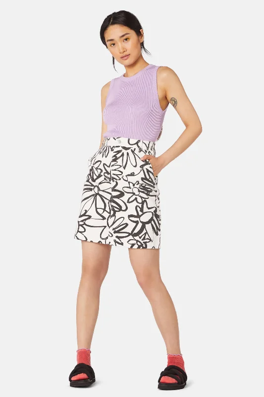 Solo Daisy Mini Skirt Mini Skirt with Lace