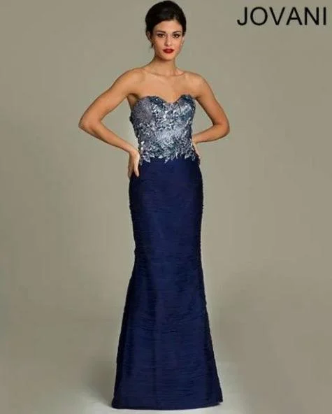 Jovani Strapless Long Formal Gown Sale Christmas party dresses