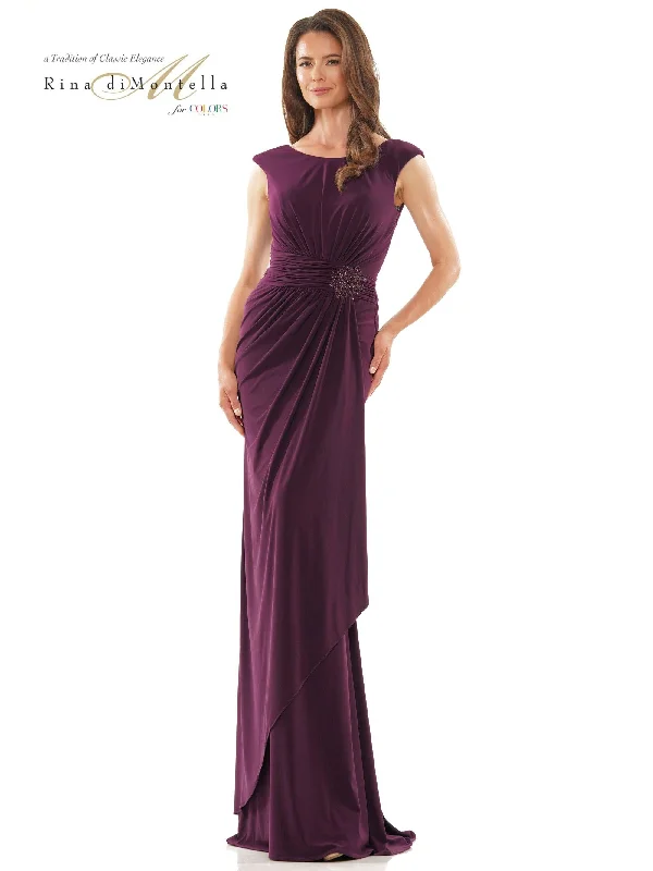 Rina di Montella Long Mother of the Bride Gown 2817 Cheap party dresses