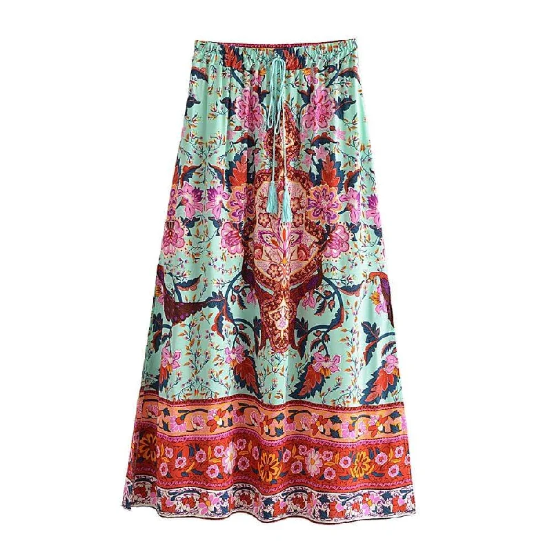 Tyche Maxi Skirt Button-front Maxi Skirt