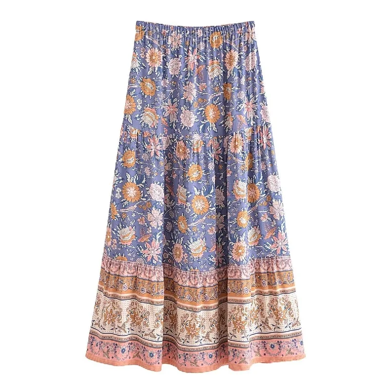 Zara Boho Maxi Skirt Chic Maxi Dress