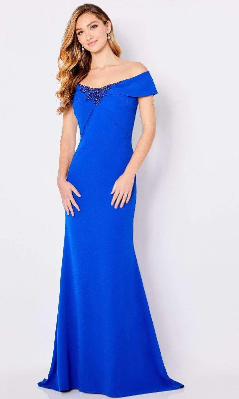 Cameron Blake - 221691 Off-Shoulder Mother of the Bride Dress Knitted unclassified dresses