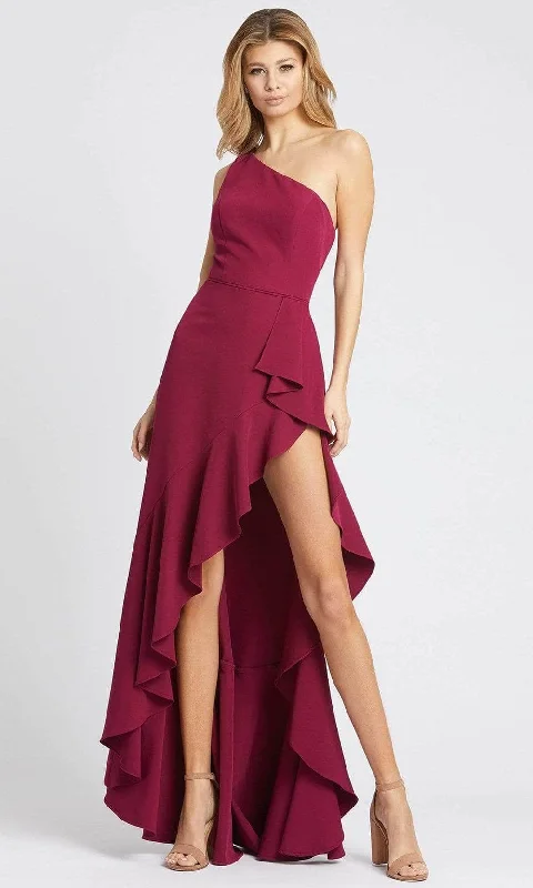 Ieena Duggal - 49089 Flowy Slit Dress A-line unclassified dresses