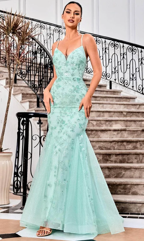 J'Adore Dresses J24031 - Glitter Mermaid Prom Dress Comfortable unclassified dresses