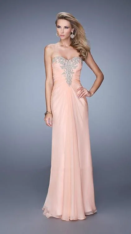 La Femme - 21214SC Chiffon Sweetheart Prom Dress Graduation unclassified dresses