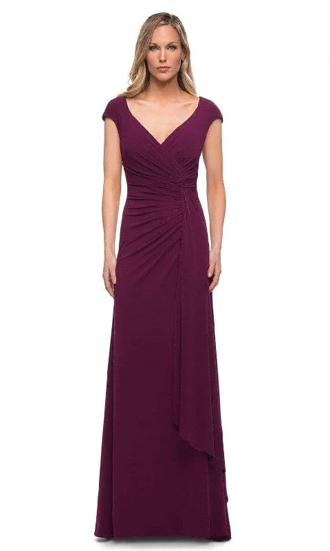 La Femme - 29814 Cap Sleeves Sheath Mother of the Groom Dress Best-selling unclassified dresses