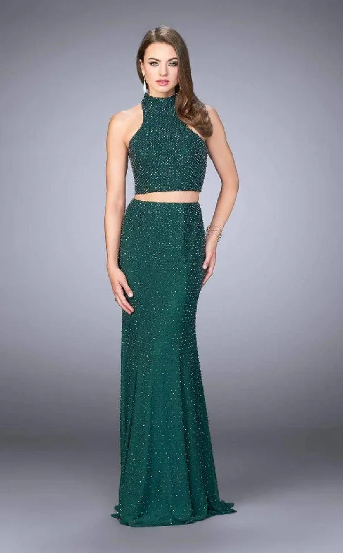 La Femme - High Neck Prom Dress 24158SC Travel unclassified dresses