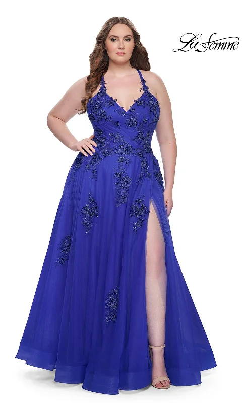 La Femme 31378 Plus-Size Formal Prom Dress Ruffled unclassified dresses