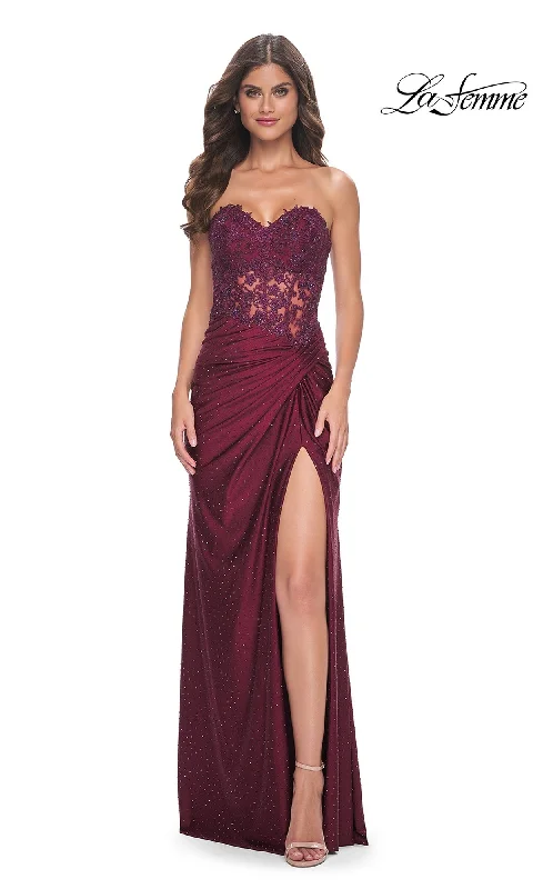 La Femme 32301 Formal Prom Dress Silk unclassified dresses