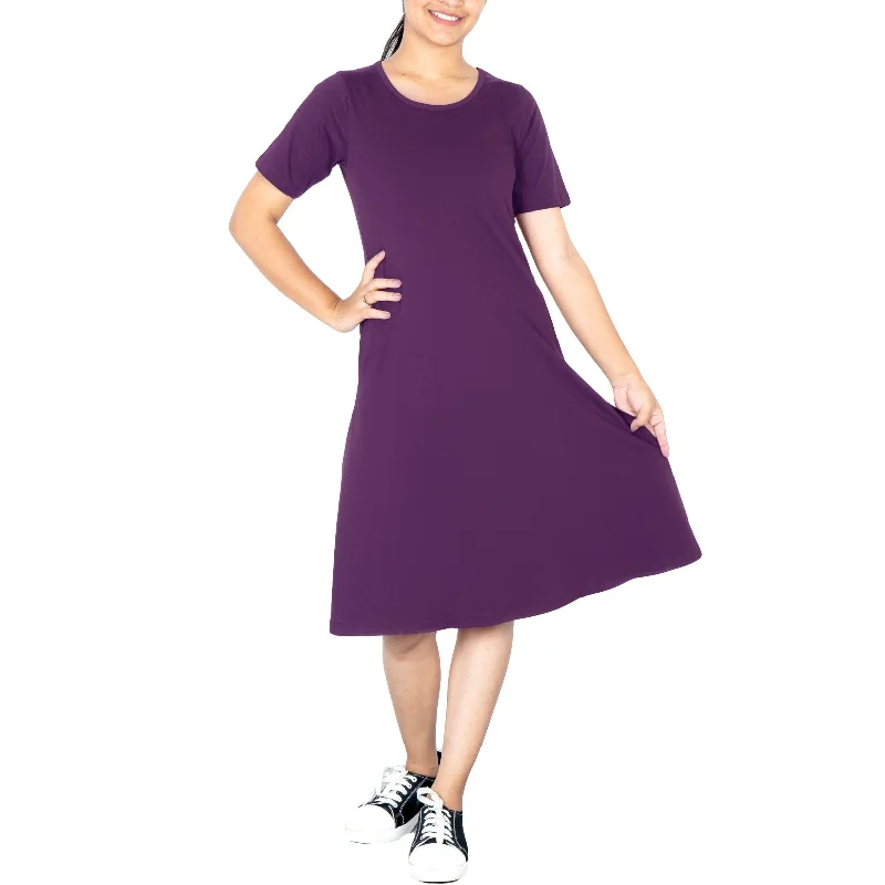 Plum Swing Dress Knitted unclassified dresses