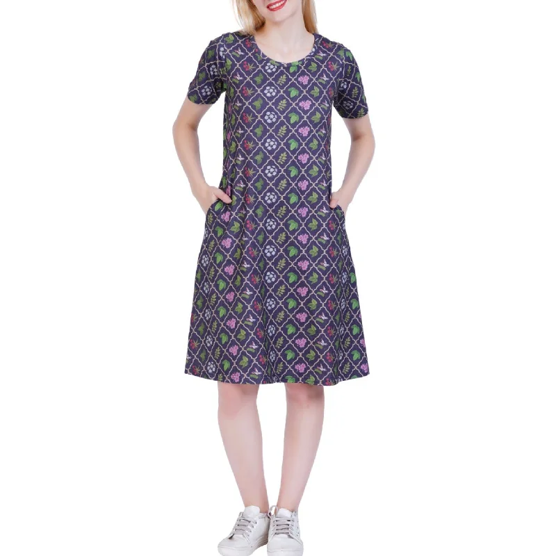 Poisonous Plants Swing Dress Denim unclassified dresses