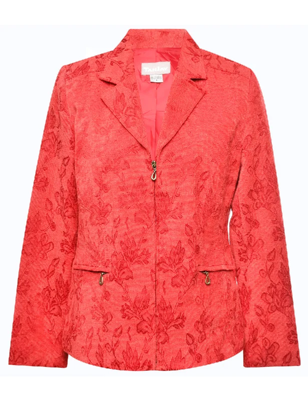 Floral Pattern Tapestry Jacket - M Silk floral dresses