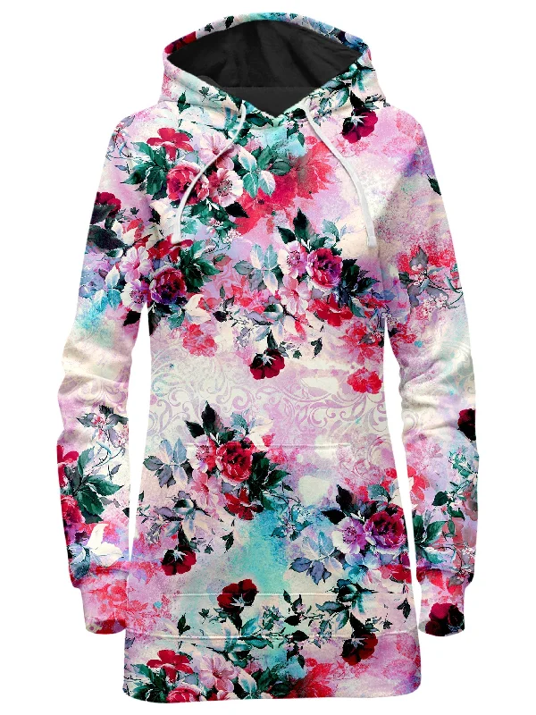 Pink Floral Hoodie Dress Best floral dresses for outdoor weddings