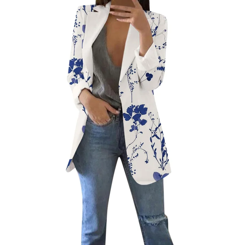 Womens Casual Suit Open Front Lapel Jacket Work Office Jacket Coat Women's stylish jackets