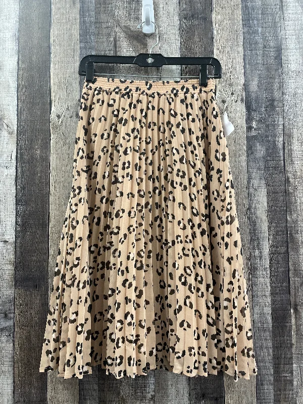 Skirt Midi By A New Day In Animal Print, Size: Xs Fashion Midi Skirt