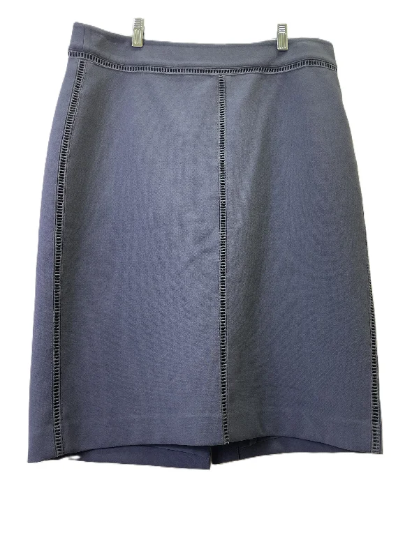 Skirt Midi By Ann Taylor In Grey, Size: 12 Lace Midi Skirt