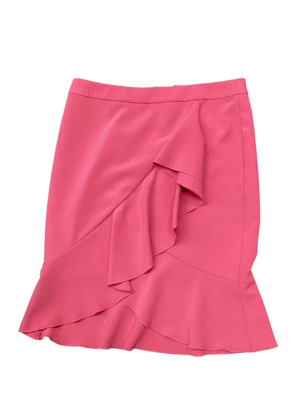 Skirt Midi By Ann Taylor In Pink, Size: 6 Trendy Midi Skirt