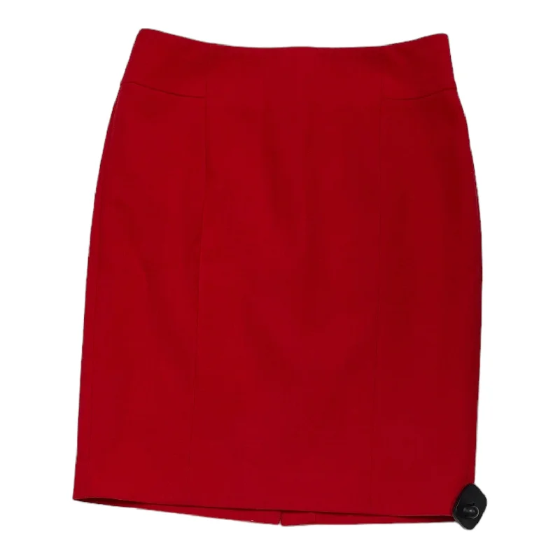 Skirt Midi By Ann Taylor In Red, Size: 4 Midi Skirt Set