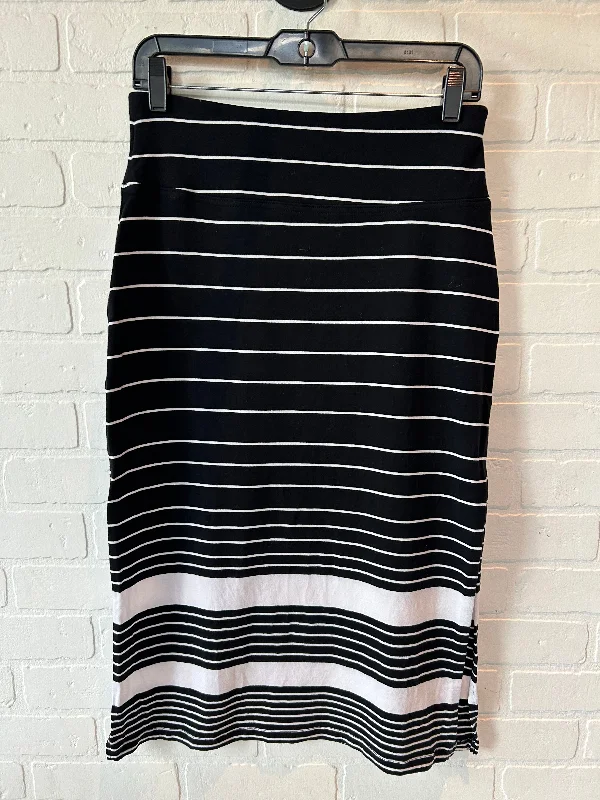 Skirt Midi By Athleta In Black & White, Size: 4 Elegant A-line Skirt