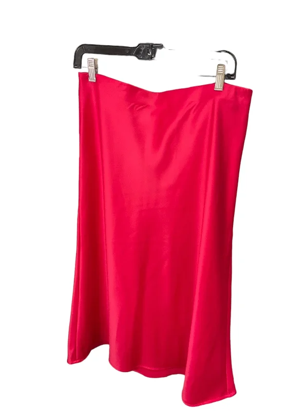 Skirt Midi By Rachel Zoe In Hot Pink, Size: M Pleated A-line Skirt