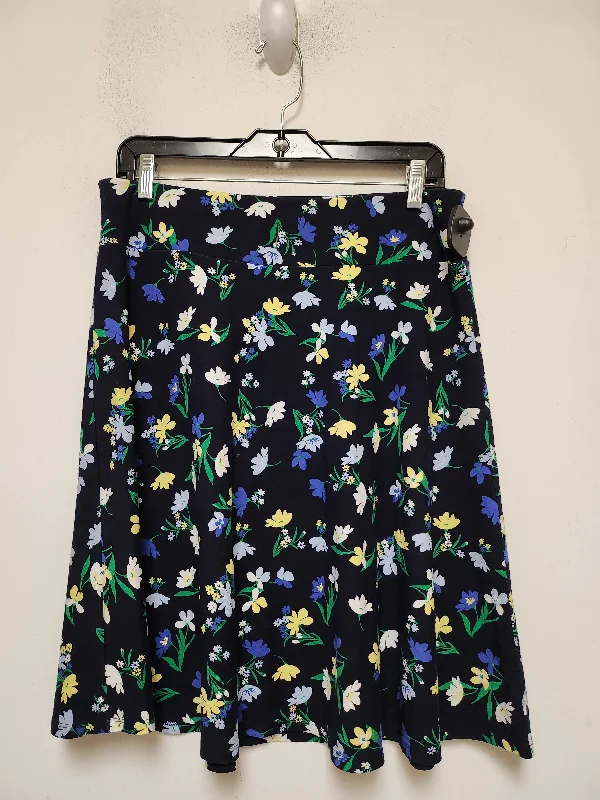 Skirt Midi By Talbots In Floral Print, Size: 8 Pleated Floral Midi