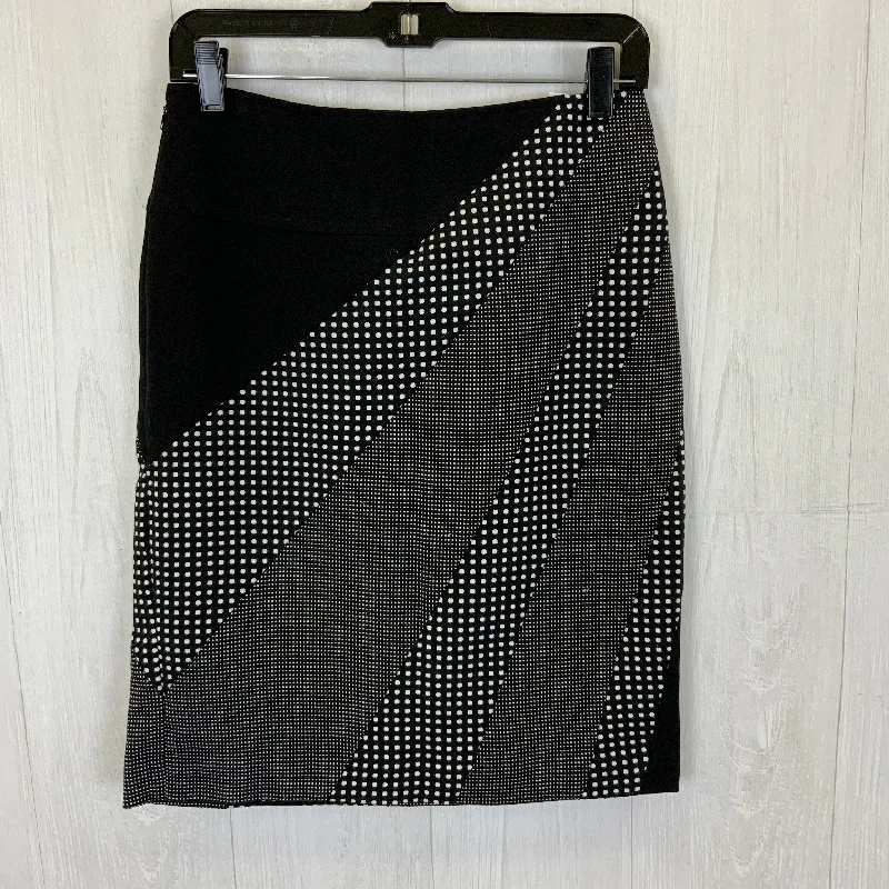 Skirt Midi By Worthington In Black & White, Size: S Ruffled Midi Skirt